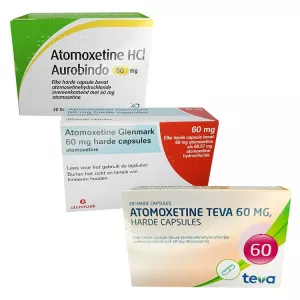 Атомоксетин 60 мг Европа :: Аналог Когниттера :: Glenmark / Teva капс. №28