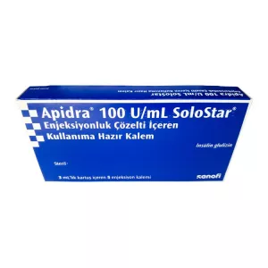 Апидра СолоСтар раствор инсулин 100 ЕД/мл для п/к введения 3 мл №5